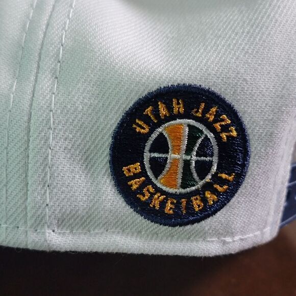 New Era NBA Utah Jazz Vintage Retro Logo Clarkson Sexton Markkanen Jersey Hat - Picture 6 of 10